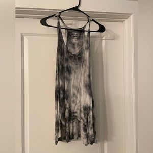 grey tie dye tank